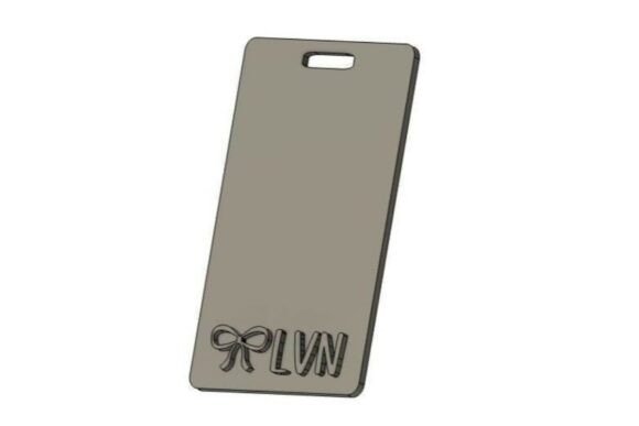 3D Bow LVN Badge Holder STL: Elevating Professional Identity for Nurses