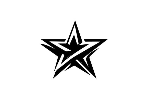 Bold Angular 3D Star Logo Design
