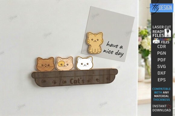 Fridge Magnet Laser Cut Notepad Holder