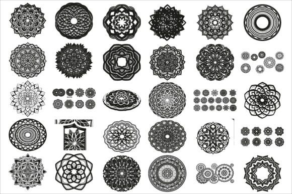 Intricate 3D Layered Mandala Design