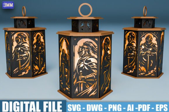 Knight Lantern SVG: A Digital Blueprint for Medieval Illumination