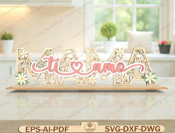 Mama Ti Amo Floral SVG Sign: A Guide to Creating Italian-Inspired Mother's Day Decor