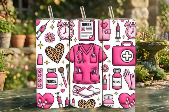Mastering the Pink Nurse Life 3D Puff Tumbler Design for Custom Drinkware