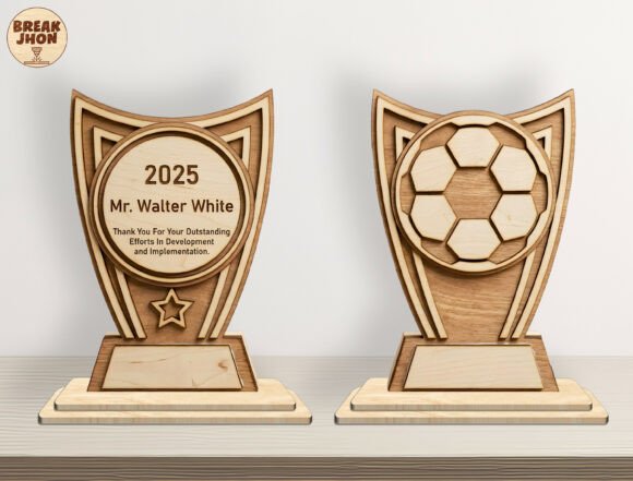 Personalized Sports Award Cut File SVG: Elevating Recognition with 3D Layered Designs