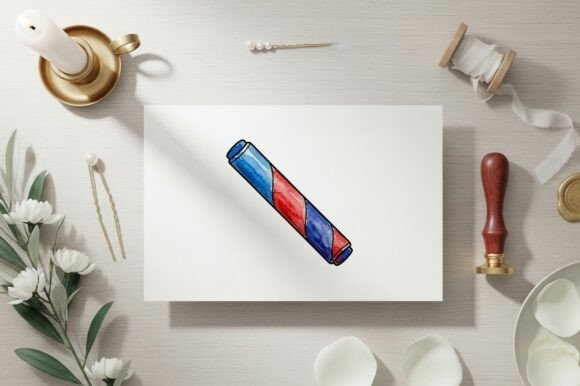 Red and Blue Ribbon with Shiny Metallic: A Guide to High-Quality Digital Designs