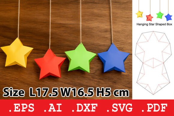 The Hanging Star-Shaped Gift Box: A Fusion of Geometry, Craft, and Festive Elegance