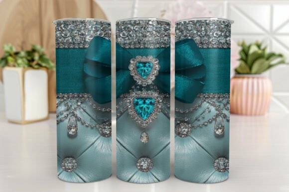Tumbler Wrap Design Glam 3D 20oz Skinny