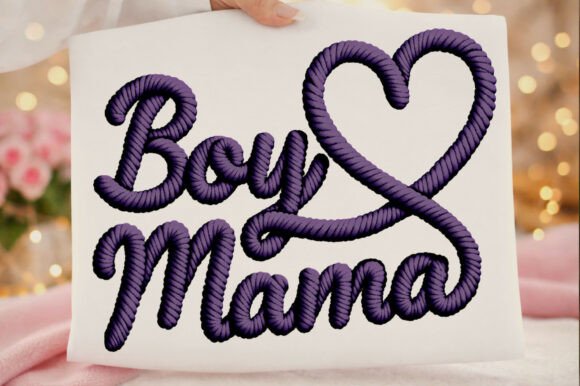 Yarn Boy Mama Mommy Mother's Day PNG